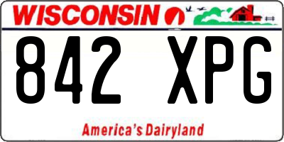 WI license plate 842XPG