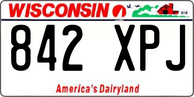 WI license plate 842XPJ