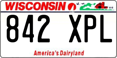 WI license plate 842XPL