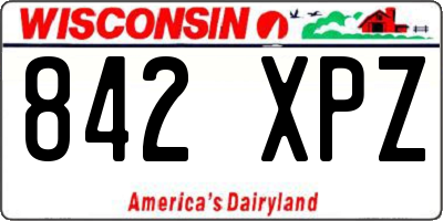 WI license plate 842XPZ