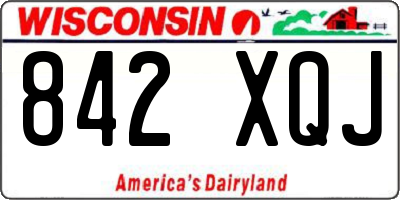 WI license plate 842XQJ