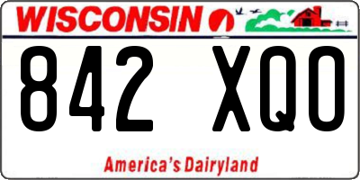WI license plate 842XQO