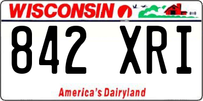 WI license plate 842XRI