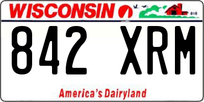 WI license plate 842XRM