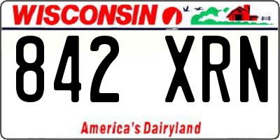 WI license plate 842XRN