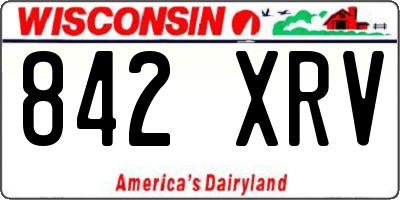 WI license plate 842XRV