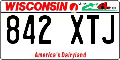 WI license plate 842XTJ