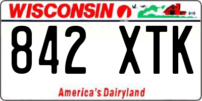 WI license plate 842XTK