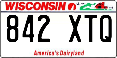 WI license plate 842XTQ