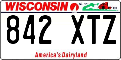 WI license plate 842XTZ