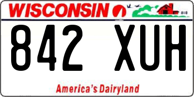 WI license plate 842XUH