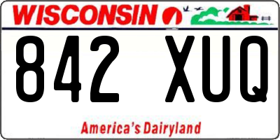 WI license plate 842XUQ