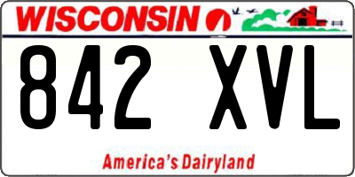 WI license plate 842XVL