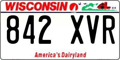 WI license plate 842XVR