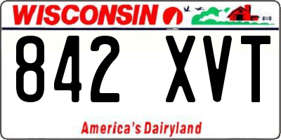 WI license plate 842XVT