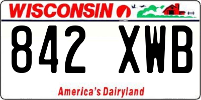 WI license plate 842XWB