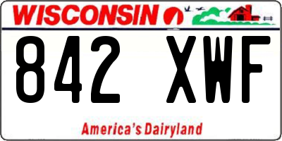 WI license plate 842XWF