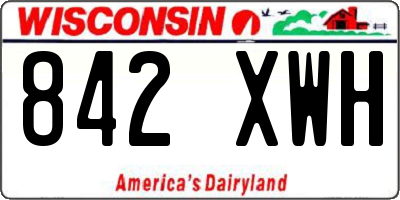 WI license plate 842XWH