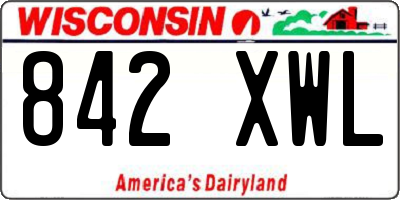WI license plate 842XWL