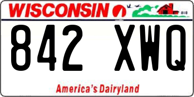 WI license plate 842XWQ