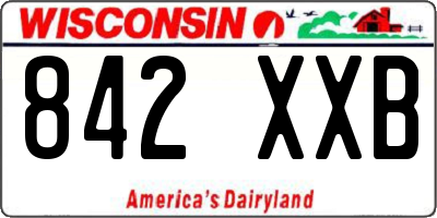 WI license plate 842XXB