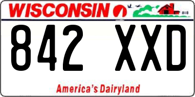 WI license plate 842XXD