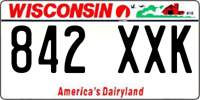 WI license plate 842XXK