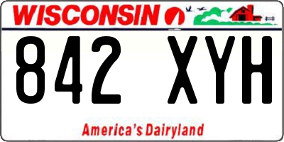 WI license plate 842XYH