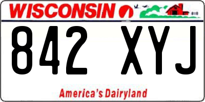 WI license plate 842XYJ