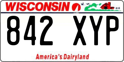 WI license plate 842XYP