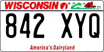 WI license plate 842XYQ