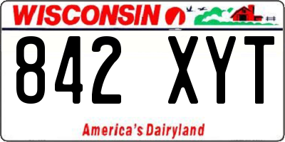 WI license plate 842XYT