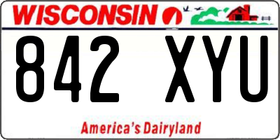 WI license plate 842XYU