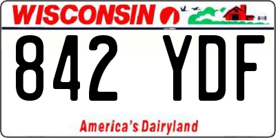WI license plate 842YDF