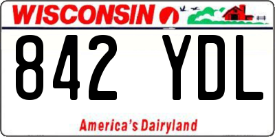WI license plate 842YDL