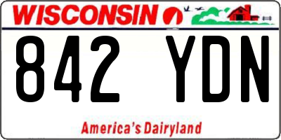 WI license plate 842YDN