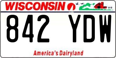 WI license plate 842YDW