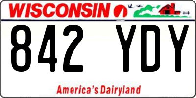 WI license plate 842YDY