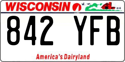 WI license plate 842YFB