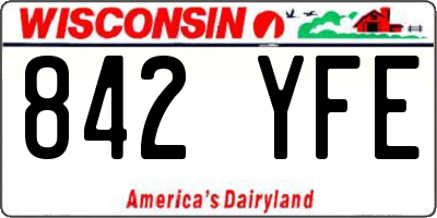 WI license plate 842YFE
