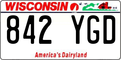 WI license plate 842YGD