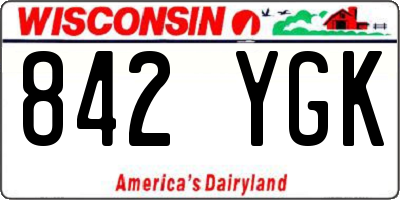 WI license plate 842YGK