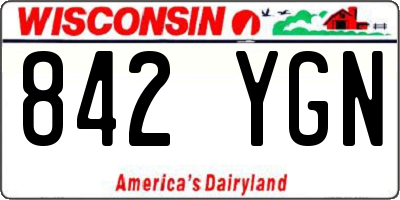 WI license plate 842YGN