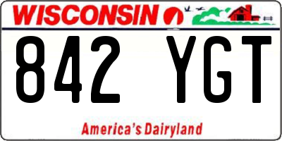 WI license plate 842YGT