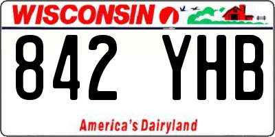 WI license plate 842YHB