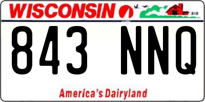 WI license plate 843NNQ