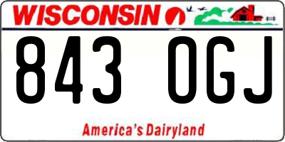 WI license plate 843OGJ