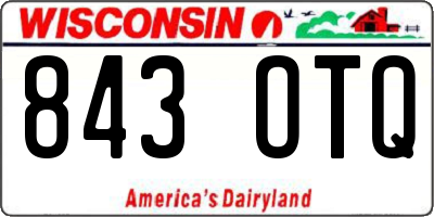 WI license plate 843OTQ
