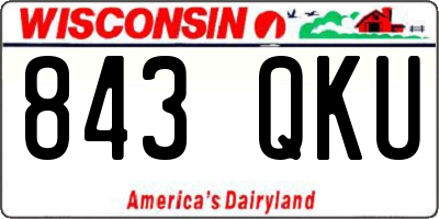 WI license plate 843QKU