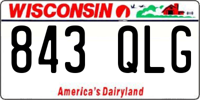 WI license plate 843QLG